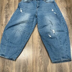 KanCan Barrel Blue Jeans